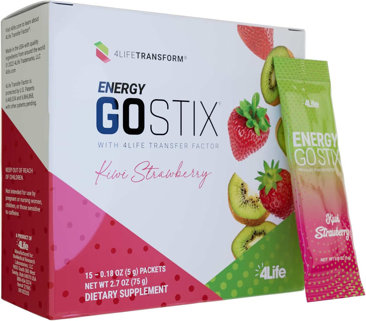 4Life Energy Go Stix Orange Citrus Drink Mix with Amino Acids, 30 Sachets – Image 9