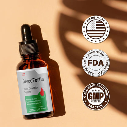 Glyco Fortin Drops - Extra Strength Liquid Food Supplement (3 Pack, 3 Month Supply)