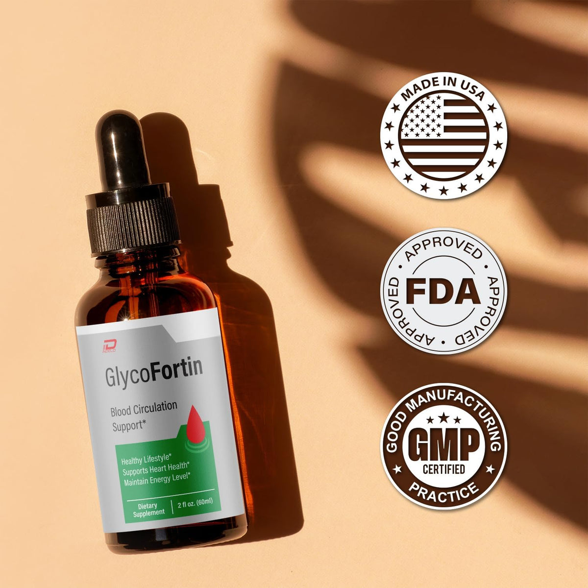 Glyco Fortin Drops - Extra Strength Liquid Supplement with Organic Hawthorn Berry & Grape Seed Extract, 5 Month Supply - görsel 5
