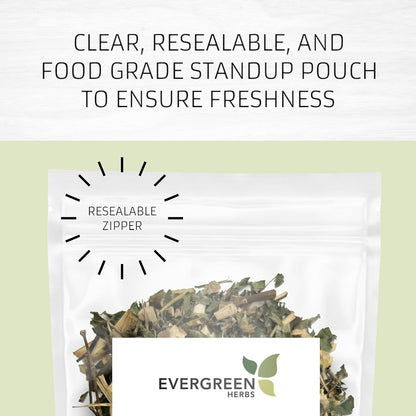 Evergreen Herbs Burdock Root Cut & Sifted – 227 g (8 oz) – Wildcrafted