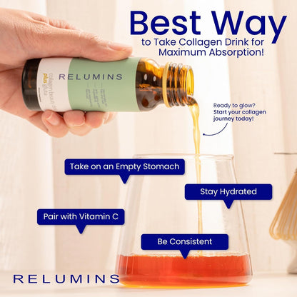 Relumins Collagen & Glutathione Beauty Drink Set – 20 Count (Apple & Pomegranate Flavours)