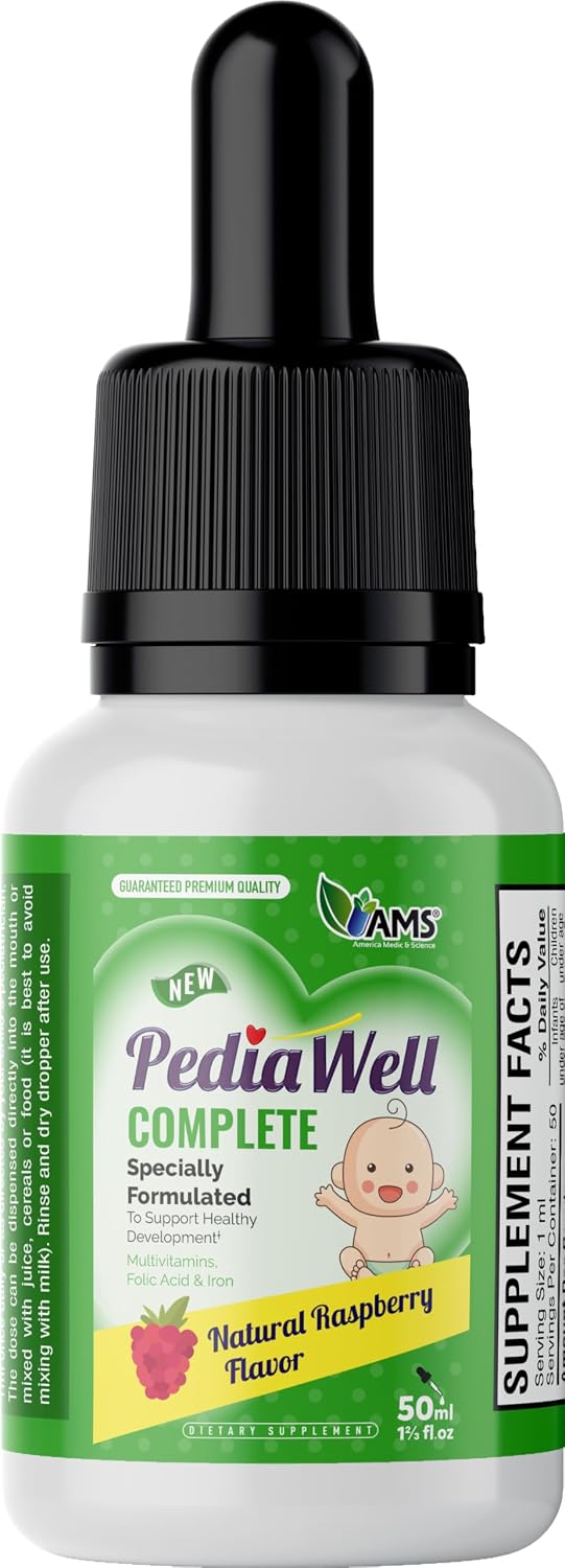America Medic & Science PediaWell Complete Liquid Multivitamin for Children – 50 ml - görsel 2