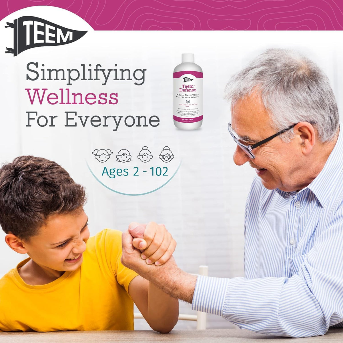 Teem Defence Liquid Probiotic with Elderberry - Whole Biotic Tonic for Digestion & Immunity, 482 ml - görsel 6