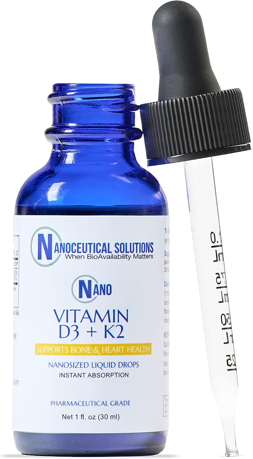 Nano Vitamin D3+K2 Liquid Drops - 5000 IU / 100 mcg - Rapid Absorption - 30 ml - görsel 7