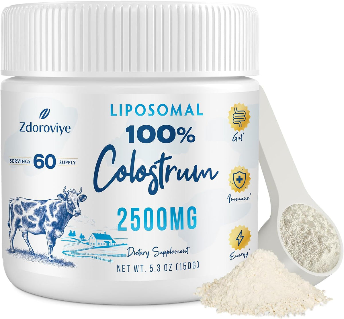 Zdoroviye Liposomal Bovine Colostrum Powder – Image 1