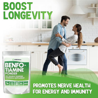 XPRS Nutra Benfotiamine Powder (Thiamine) - Fat-Soluble Vitamin B1 Supplement, 7 g