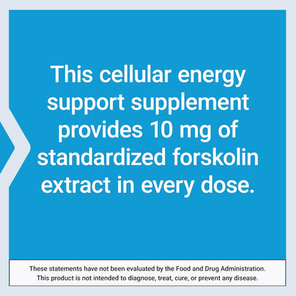 Life Extension Forskolin 10 mg, Standardised Coleus Forskohlii Extract, 60 Capsules