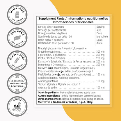 Supersmart Lectin Flush – Lectin Blocker Supplement for Digestive Support & Detox – Non-GMO & Gluten-free – 120 Vegetarian Capsules
