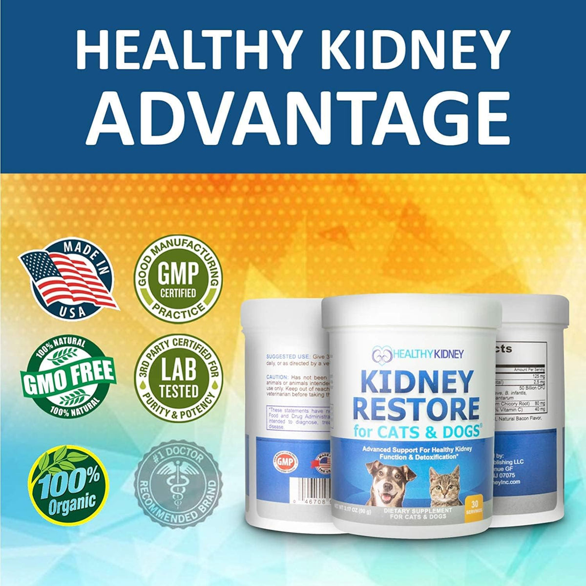 Kidney Restore for Cats & Dogs – Unflavoured Kidney Support Supplement - görsel 9