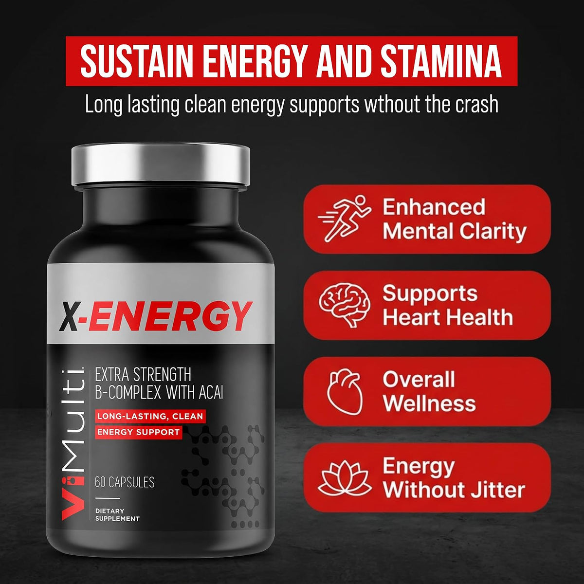 ViMulti X-Energy Vitamin B Complex Capsules - 60 Capsules - görsel 5