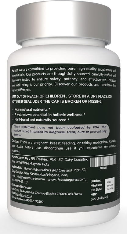 Heroot Organic Moringa Capsules – 60 Capsules