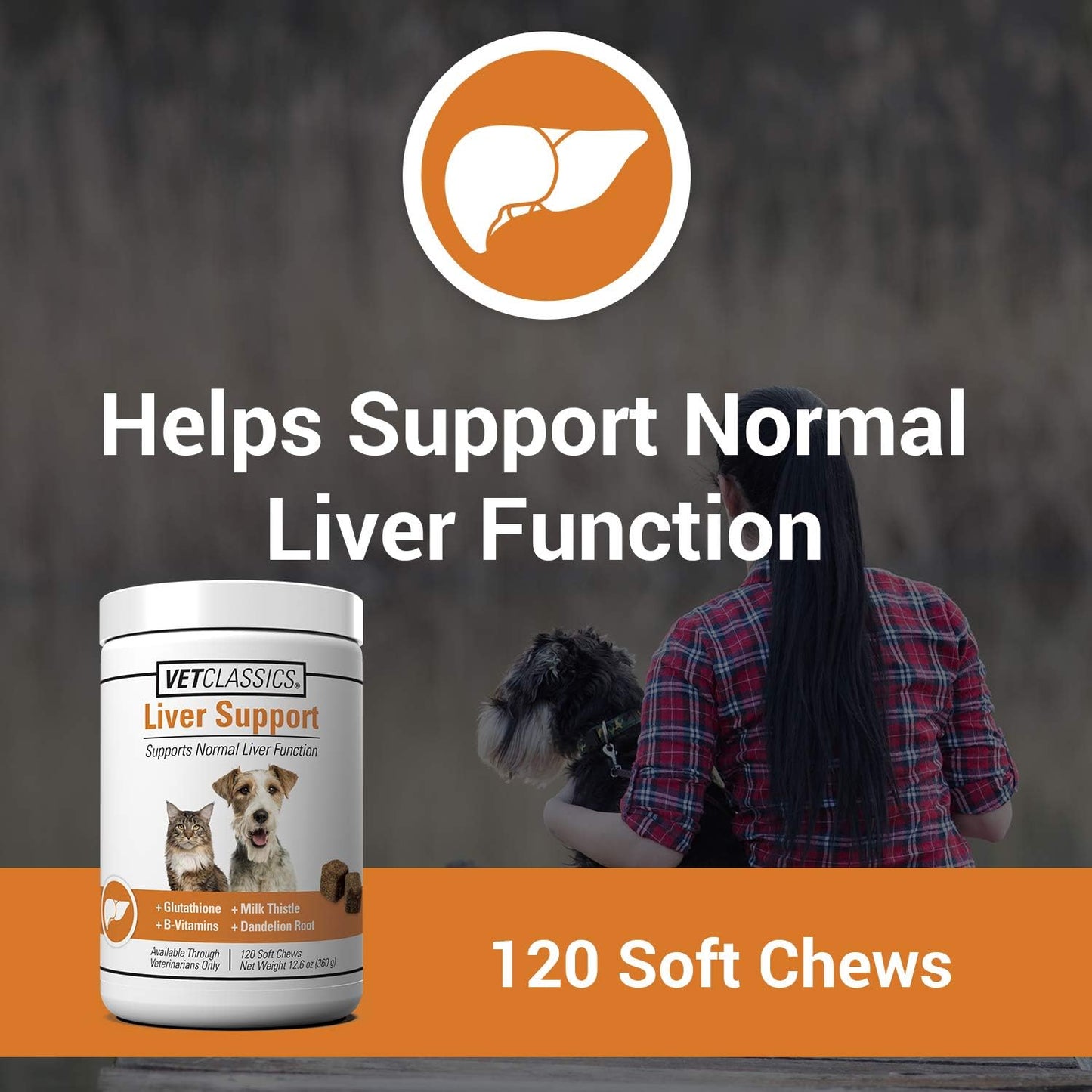 Vet Classics Liver Support Pet Health Supplement for Dogs and Cats – 120 Soft Chews - görsel 2