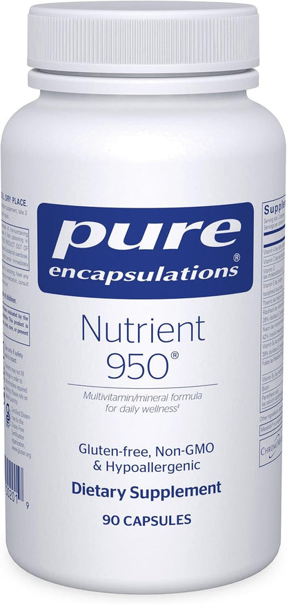Pure Encapsulations Nutrient 950 | Hypoallergenic Multivitamin Mineral Supplement with Metafolin®