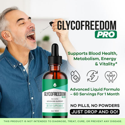 GlycoFreedom Drops – Advanced Formula Liquid Supplement, 5 Bottles
