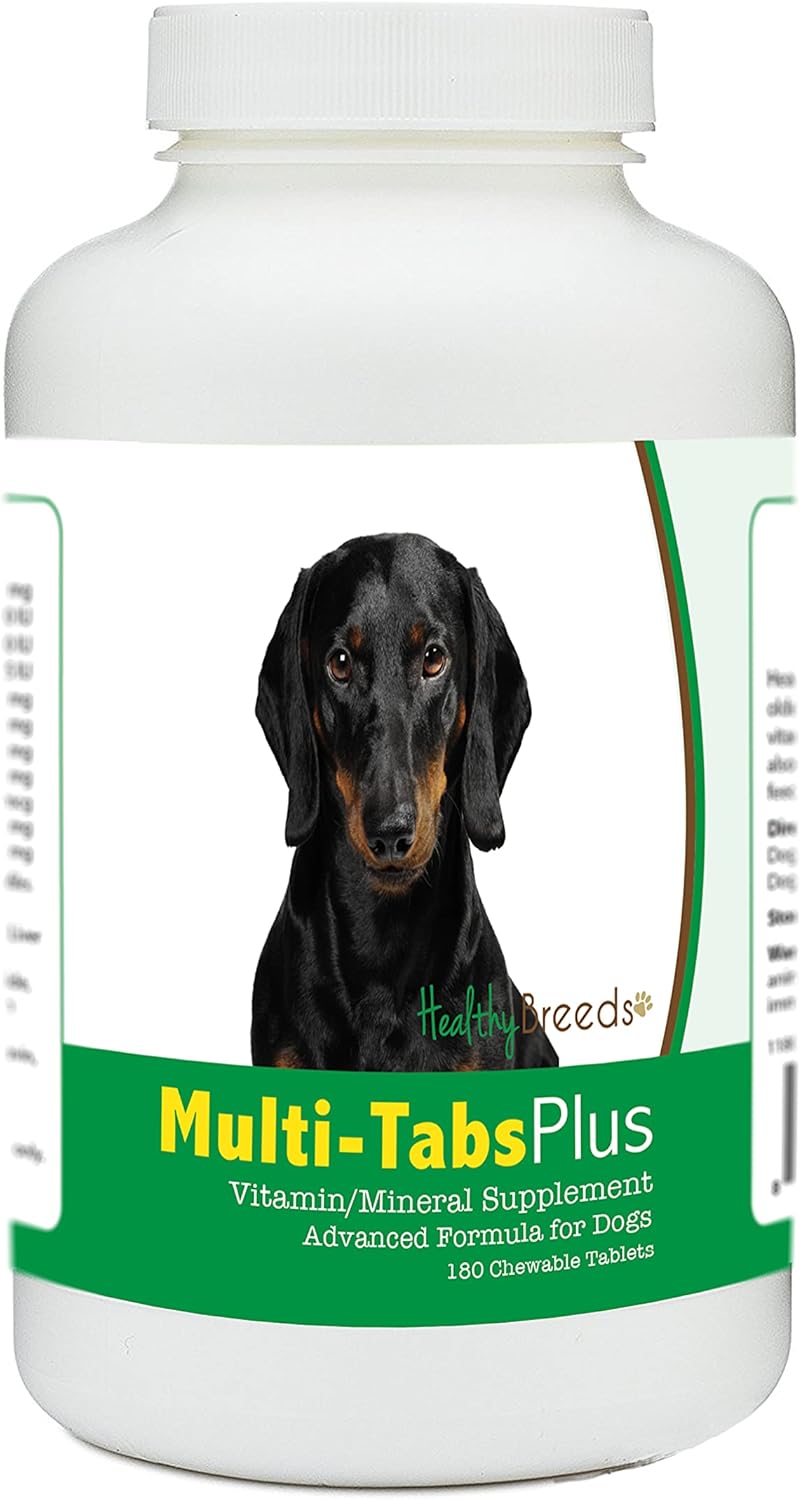 Healthy Breeds Dachshund Multi-Tabs Plus Chewable Tablets - 180 Tablets - görsel 1