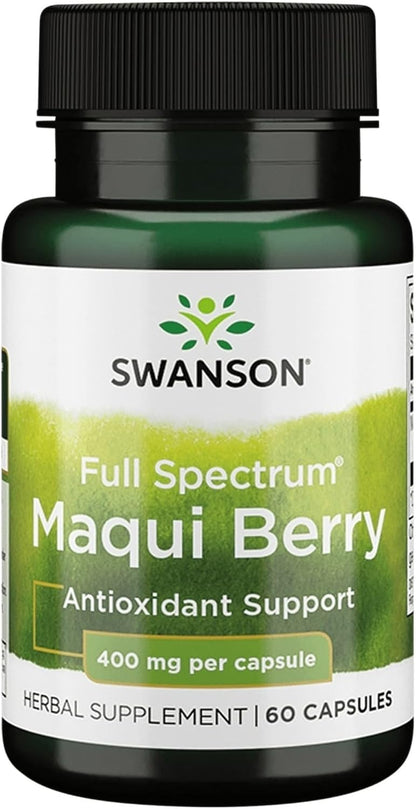 Swanson Full Spectrum Maqui Berry 400 mg 60 Capsules