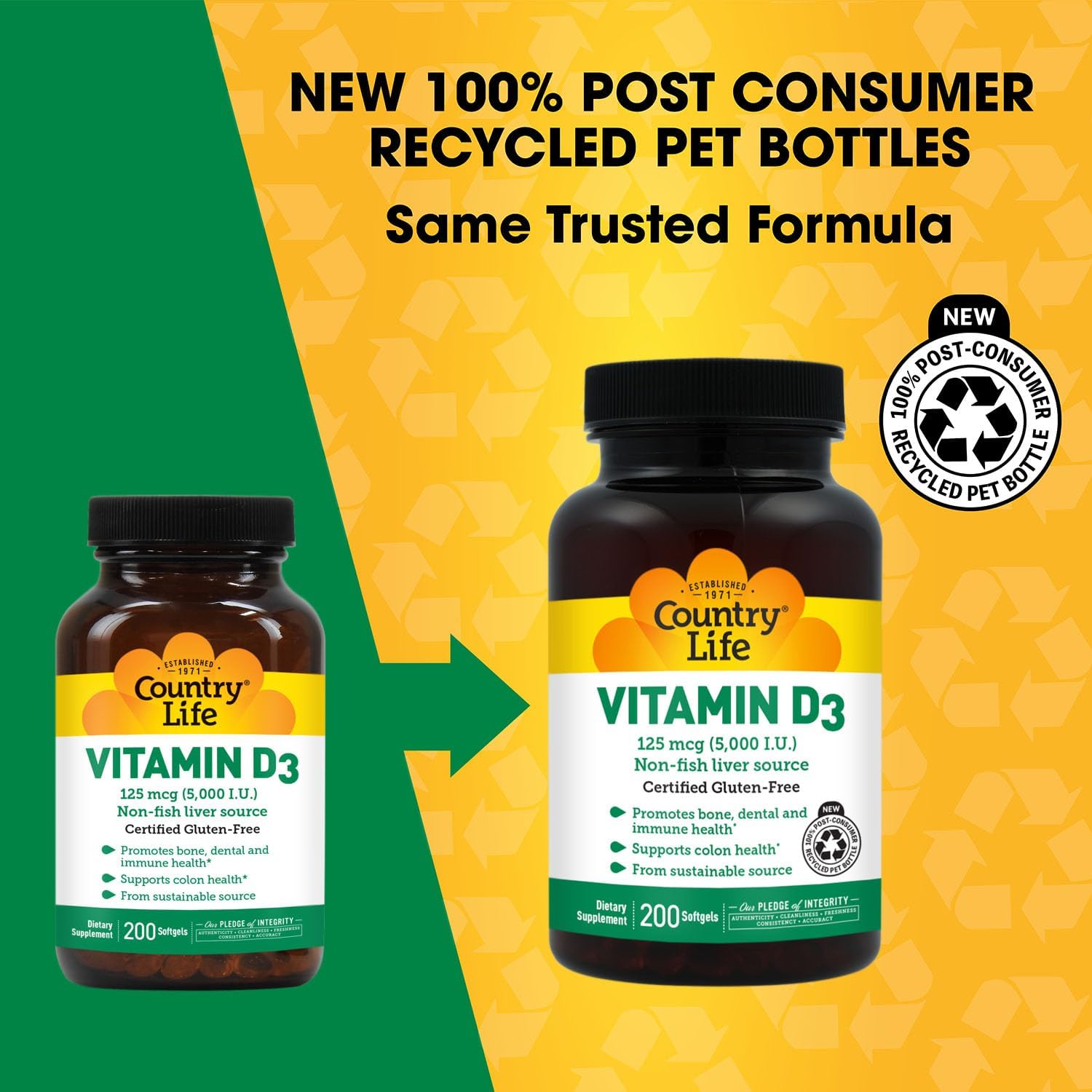 Country Life Vitamin D3 5000 IU – Immune & Bone Health Support - görsel 2