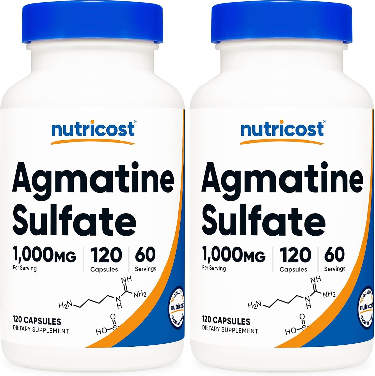 Nutricost Agmatine Sulphate 1000mg, 120 Capsules – Gluten-free, Non GMO - görsel 6