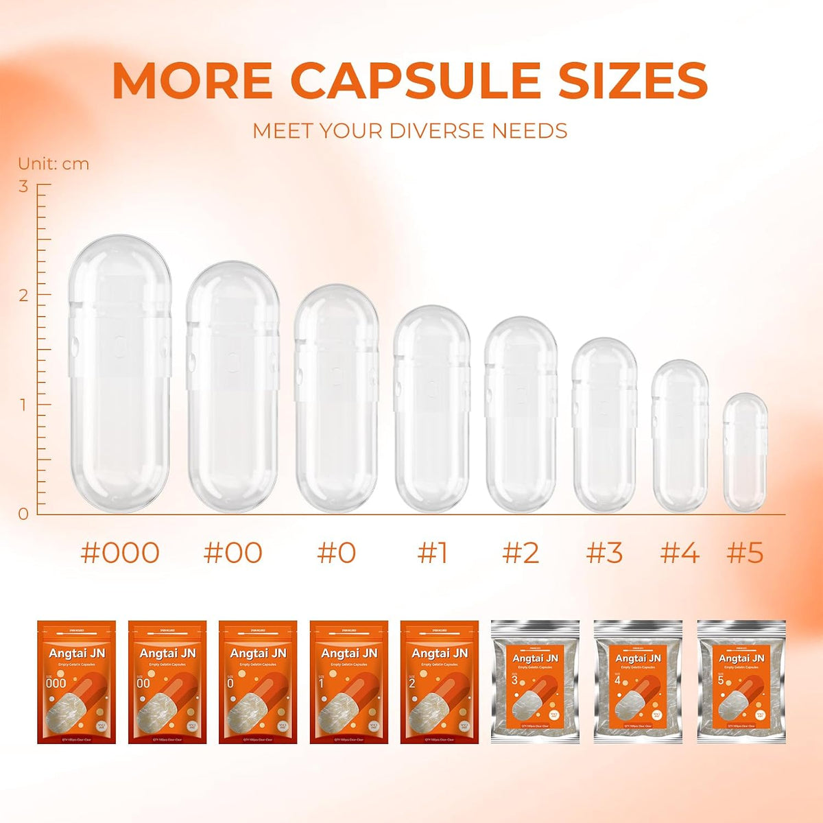 Empty Gelatin Capsules Size 5 (100 Count) - Very Small Capsules for DIY Filling with 2 Spoons - görsel 8