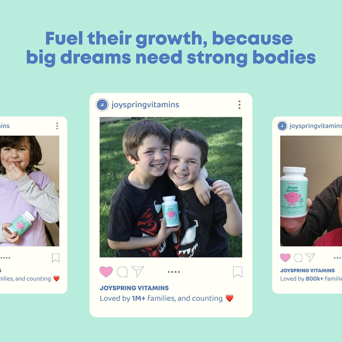 JoySpring Growth Vitamins for Teens & Height Support for Kids - Encourages Stronger Bones & Healthy Natural Growth - Sugar Free - L-Arginine, L-Lysine, Zinc, Vitamin D & K2-30 Servings - görsel 4