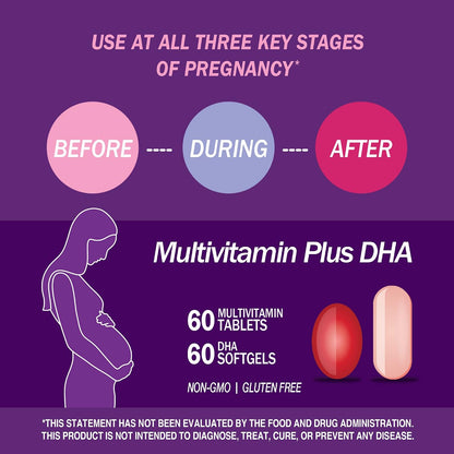 21st Century Antenatal with DHA - 120 Tablets & Softgels