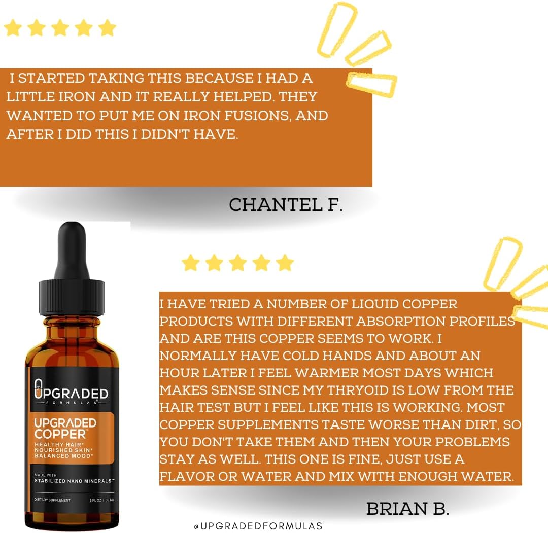 Upgraded Formulae Copper with Liquid Nano Minerals – Healthy Hair, Nourished Skin and Balanced Mood – Vegan, Paleo (59 ml) - görsel 2