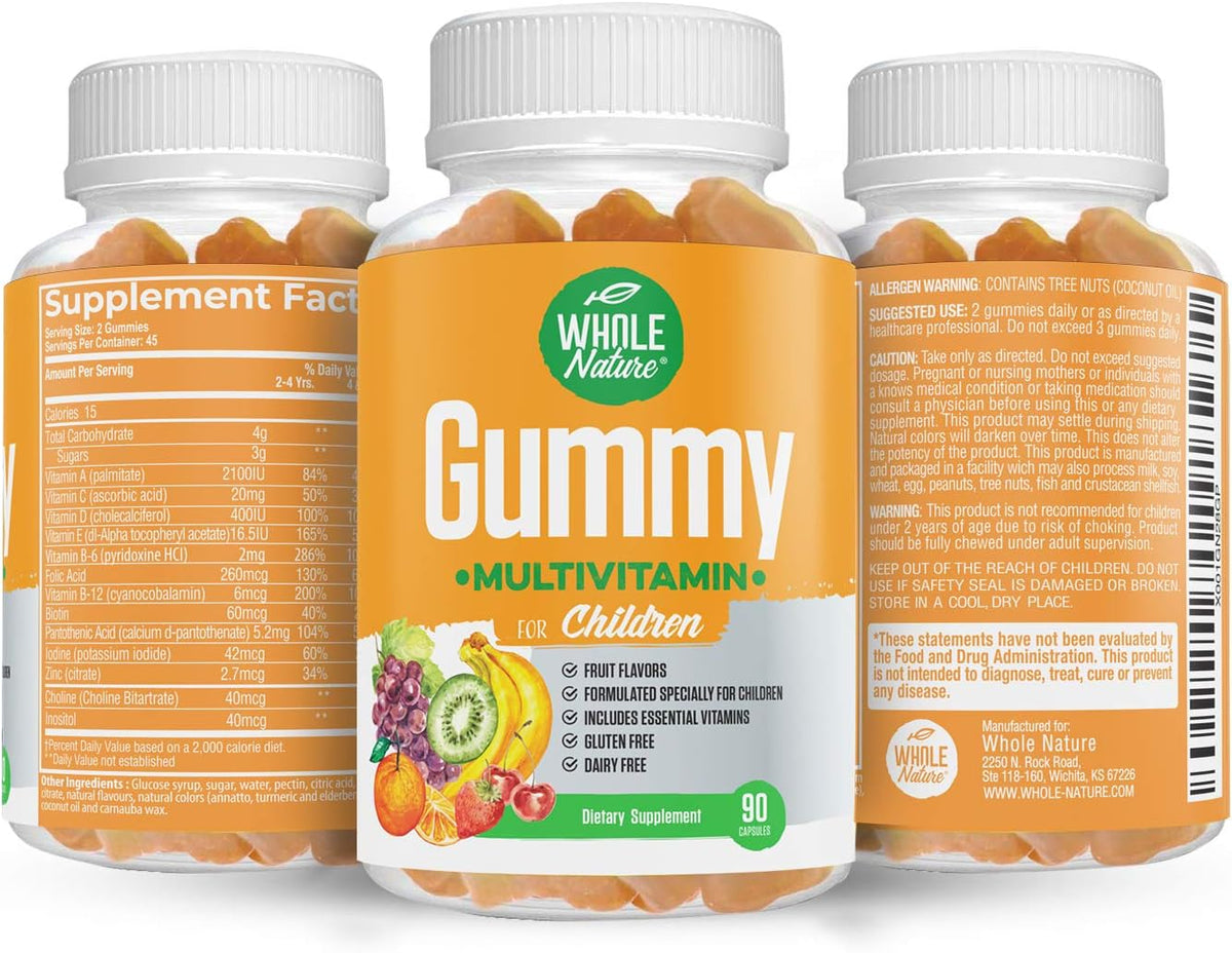 Whole Nature Kids Gummy Multivitamin - Complete Daily Essentials - 90 Gummies - görsel 9