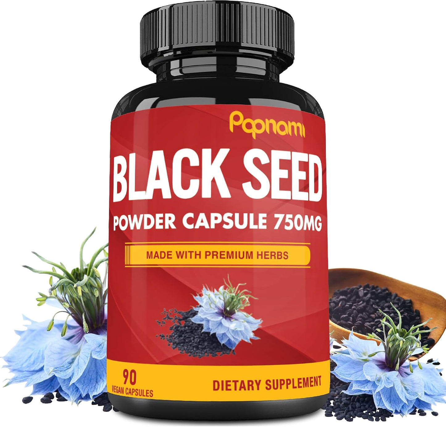 Pure Black Seed Powder Capsules 750mg – 90 Capsules - görsel 1
