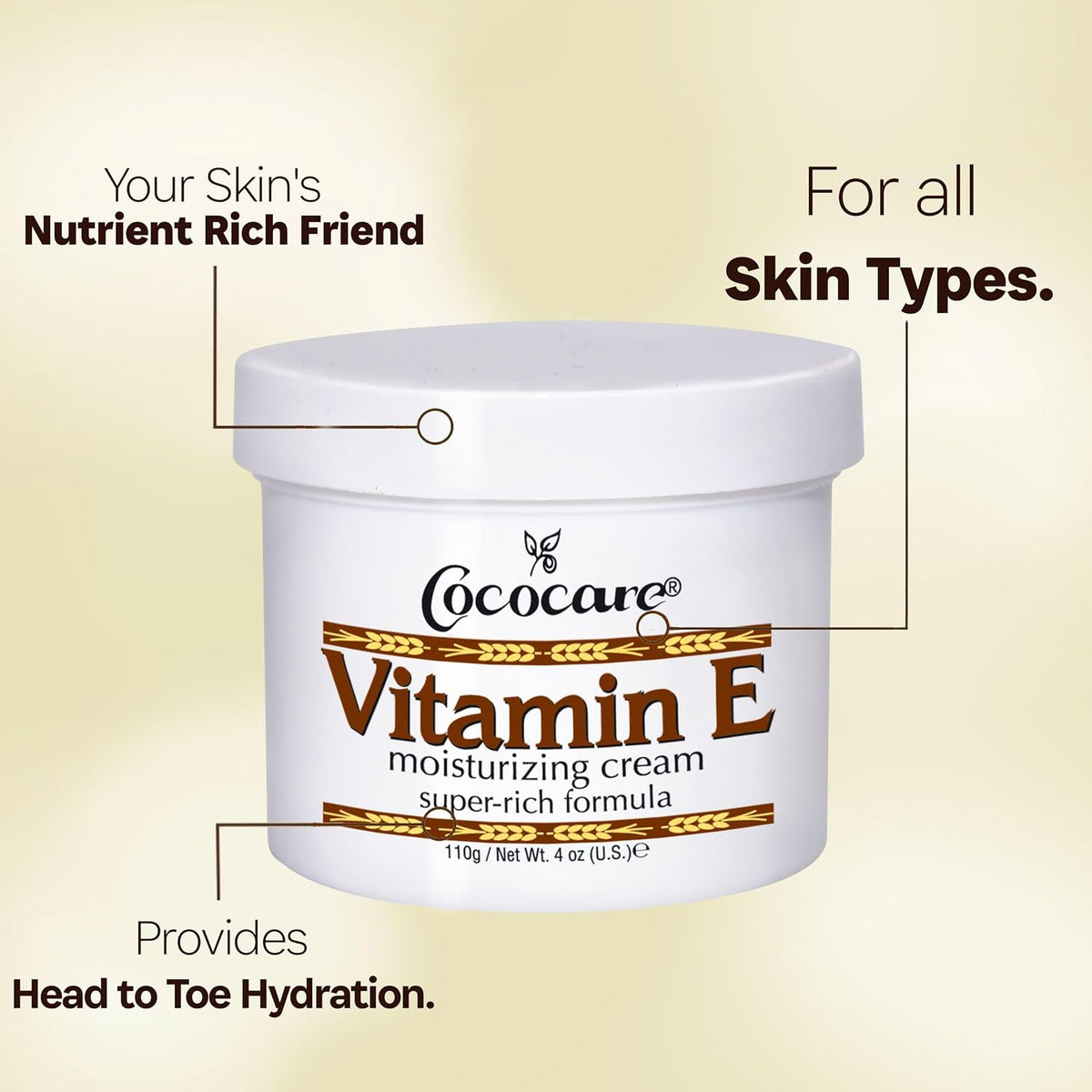 Cococare Vitamin E Super Rich Formula Moisturising Cream, 4 oz - görsel 3