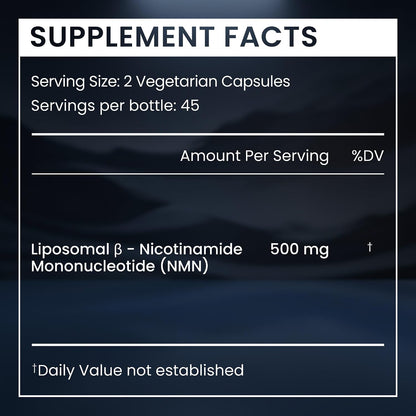 Renue By Science NMN Food Supplement – 90 Liposomal Capsules, 500 mg per serving