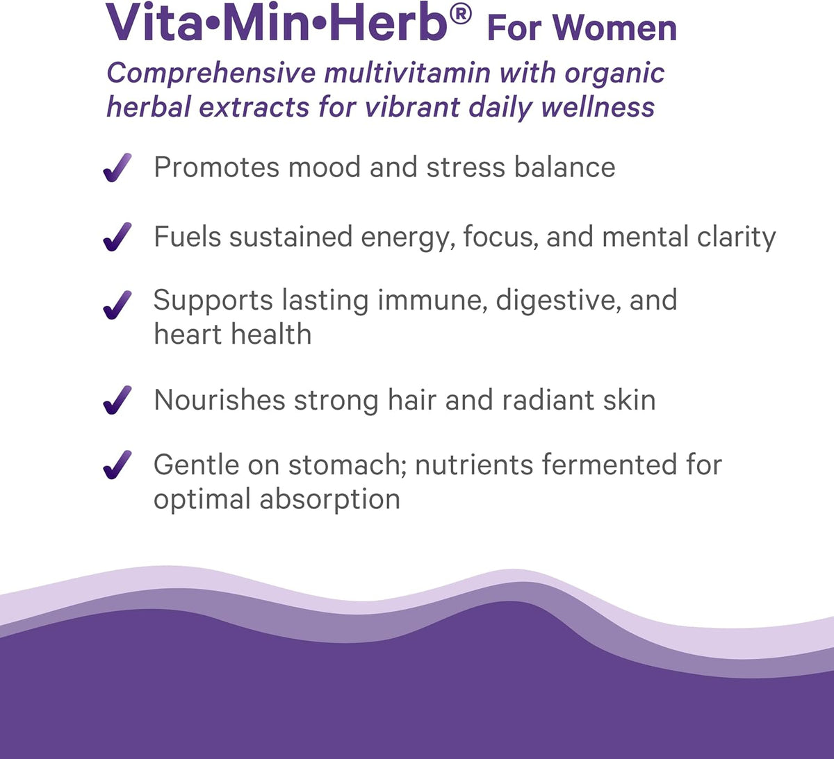 PURE SYNERGY Vita·Min·Herb for Women - Women's Comprehensive Multivitamin Supplement – Image 4
