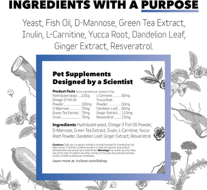 InClover Kidney – Bladder and Urinary Health Supplement for Dogs and Cats