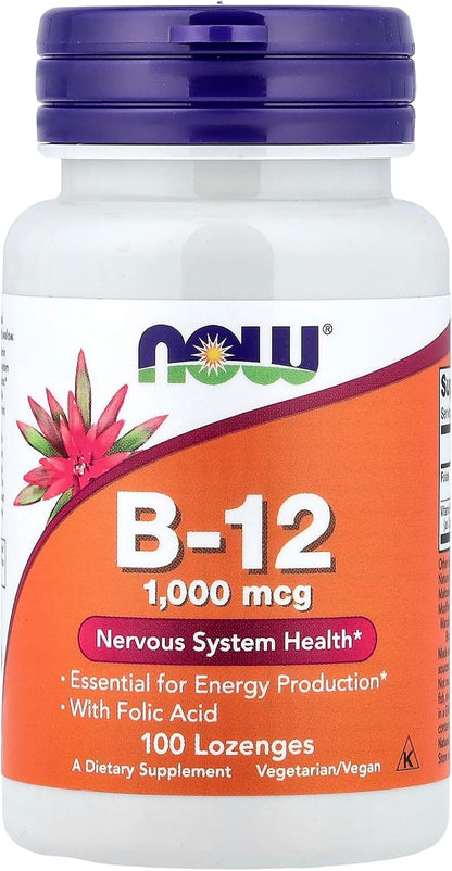 NOW Foods B-12 Lozenges - 100 Tablets