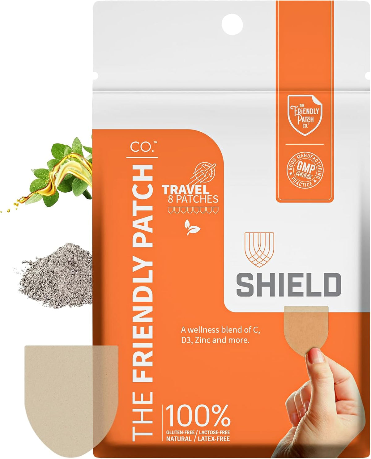 The Friendly Patch Shield Patch – Wellness Patches Travel 8 Pack - görsel 1