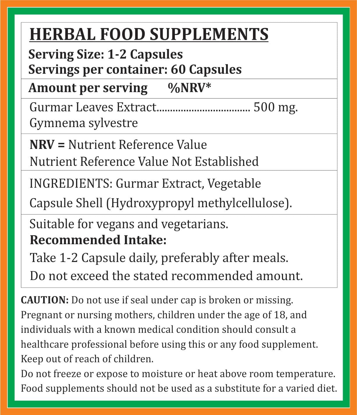 Gurmar Forte Capsules 500 mg - 60 Veg Capsules | Gudmar (Gymnema Sylvestre) 10:1 Extract - görsel 4