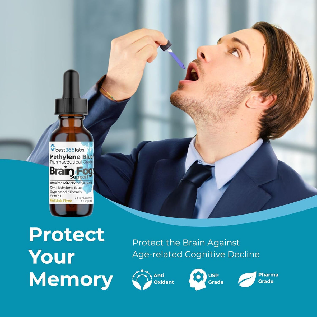 Be-Onguard Methylene Blue Liquid Supplement with Vitamin C - görsel 4