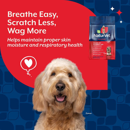 NaturVet Scoopables Aller-911 Dog Allergy Support Vitamins – Hickory Smoked Bacon Flavour – 312 g