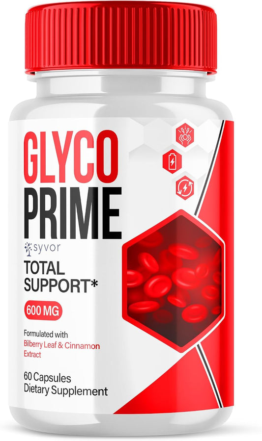 Glyco Prime Capsules, Official GlycoPrime Glycogen Support Pills with All-Natural Ingredients, Advanced Formula Health Supplement with Maximum Strength Vitamins for Women and Men (60 Capsules)