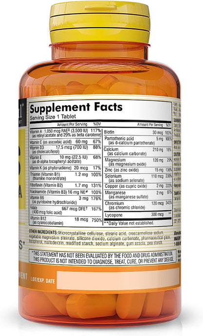 MASON NATURAL Men's Daily Formula Multivitamin - 100 Tablets