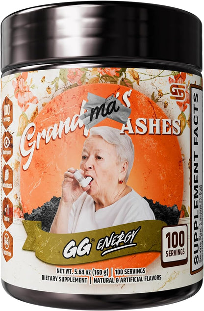 Gamer Supps GG Energy - Grandma's Ashes by Goons (100 Servings) - Keto-Friendly Gaming Energy and Nootropic Blend