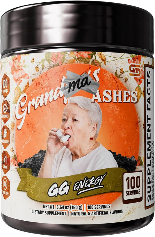 Gamer Supps GG Energy - Grandma's Ashes by Goons (100 Servings) - Keto-Friendly Gaming Energy and Nootropic Blend