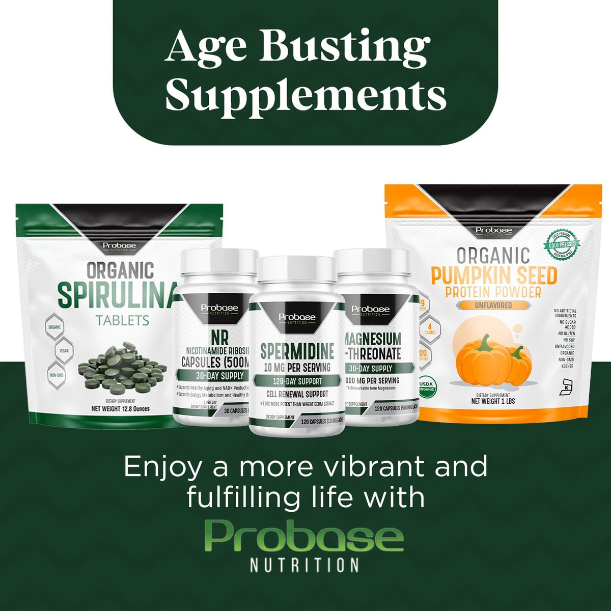 Probase Nutrition Spermidine (10 mg of 99% Spermidine 3HCL – Third-Party Tested) 120 Capsules - görsel 10