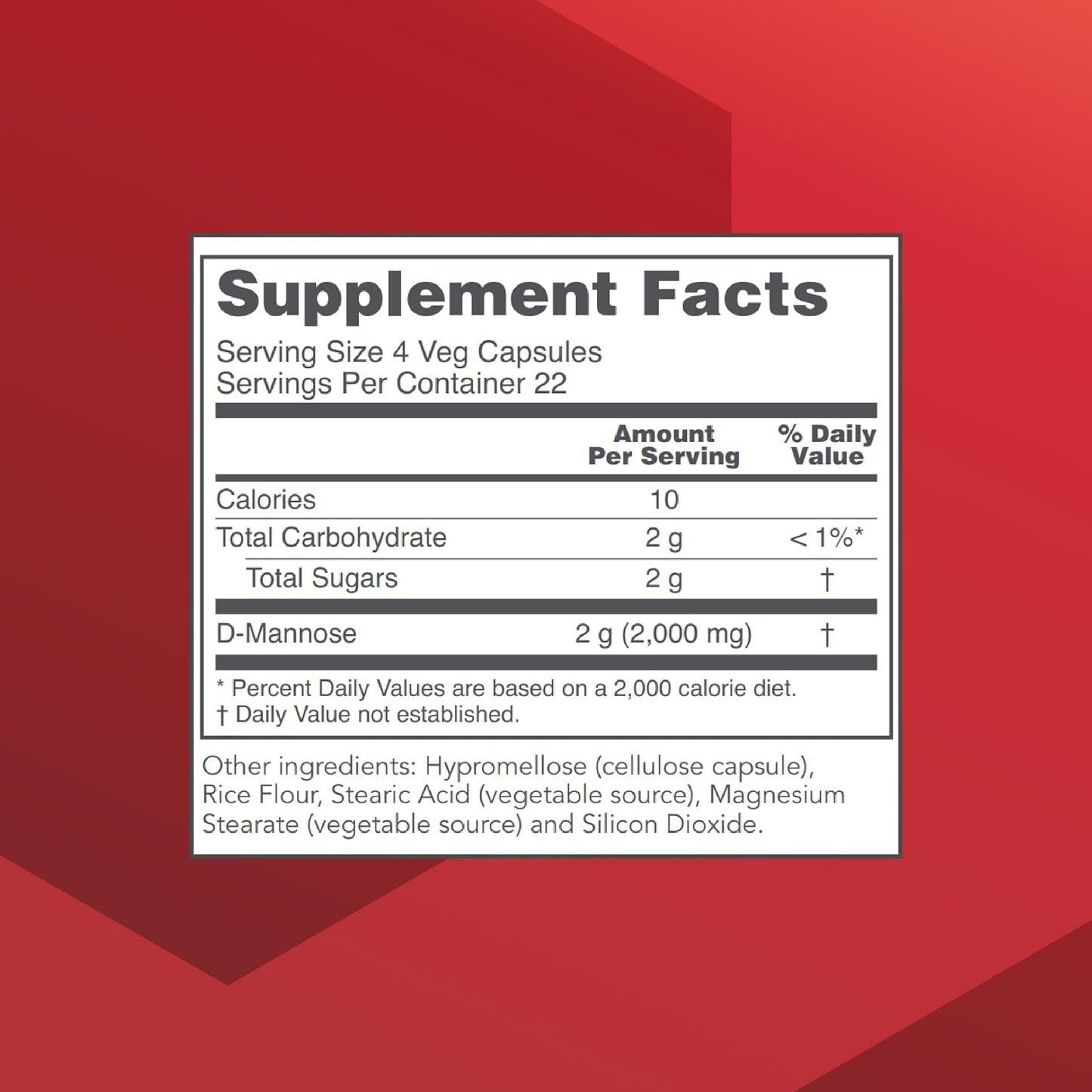 Protocol for Life Balance D-Mannose 500mg - 90 Vegan Capsules - görsel 2