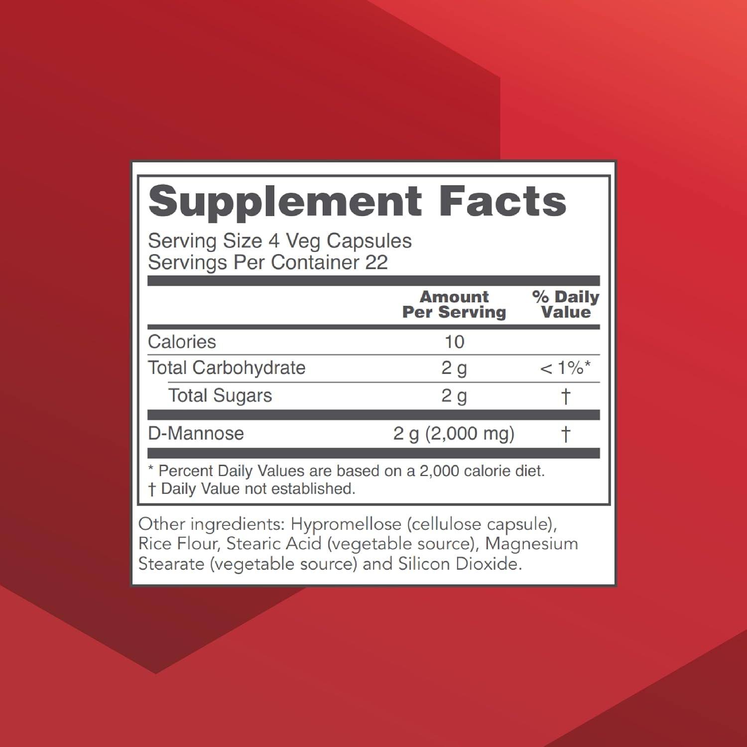 Protocol for Life Balance D-Mannose 500mg - 90 Vegan Capsules - görsel 2