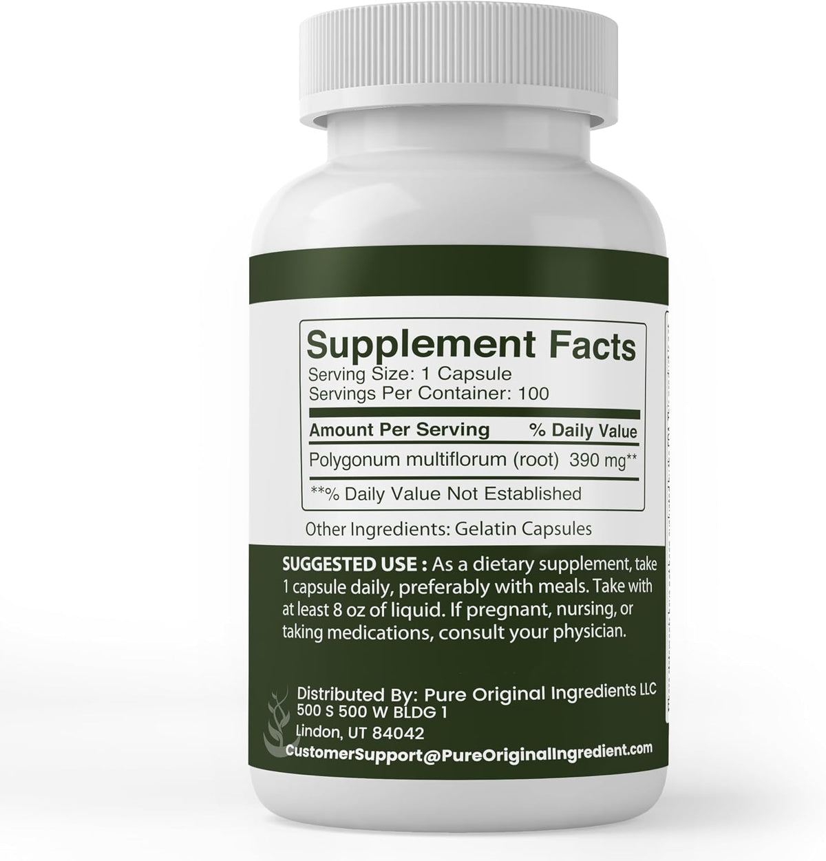 Pure Original Ingredients Fo-Ti (He Shou Wu) – 100 Capsules - görsel 4