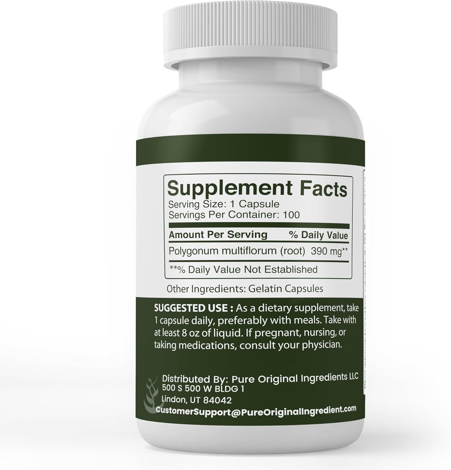 Pure Original Ingredients Fo-Ti (He Shou Wu) – 100 Capsules - görsel 4
