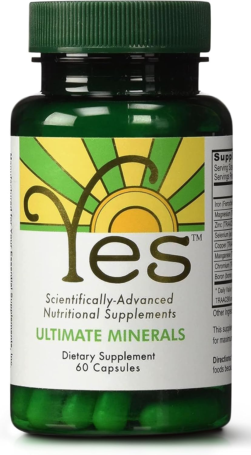 YES Chelated Magnesium and Zinc Multimineral (TRAACS) – 60 Vegan Capsules - görsel 1