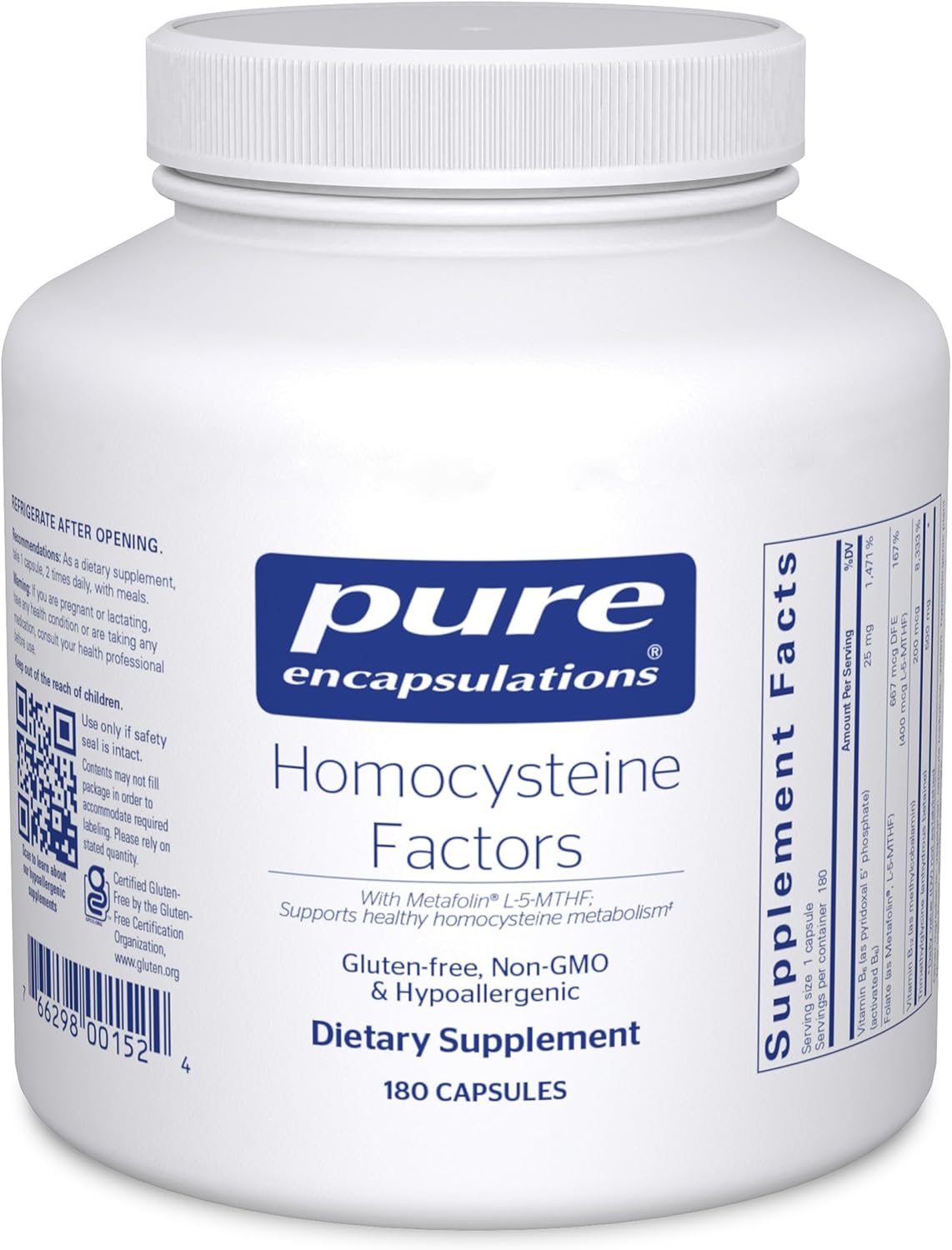 Pure Encapsulations Homocysteine Factors – 60 Capsules - görsel 8