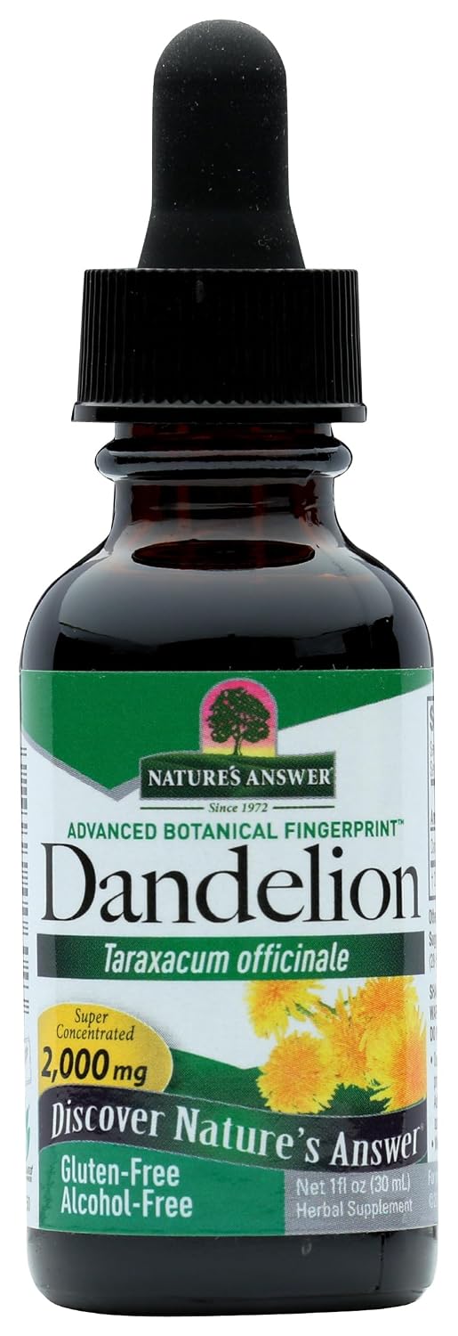 Nature's Answer Dandelion Root Alcohol-Free Extract, 1 fl oz - görsel 1