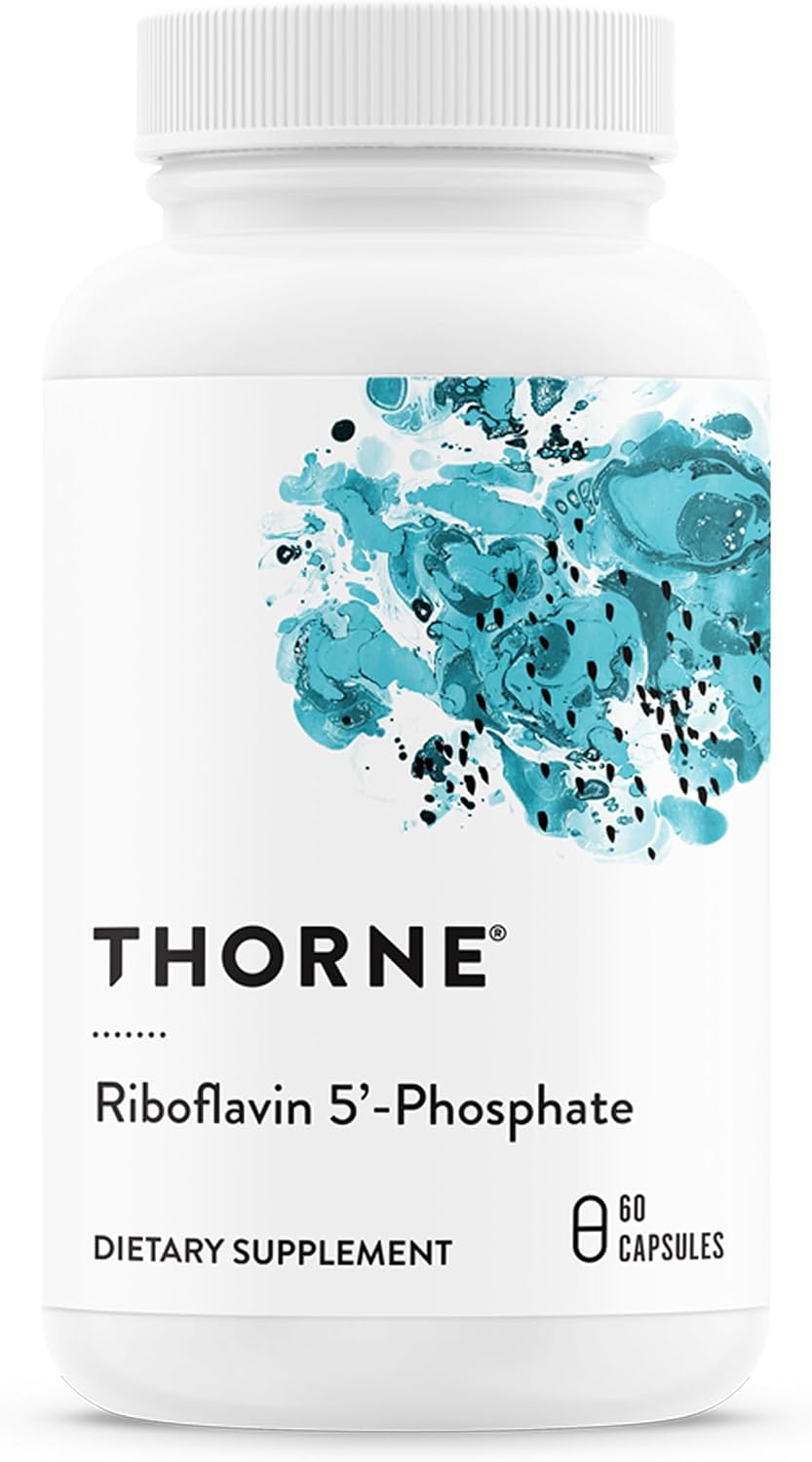 THORNE Riboflavin 5'-Phosphate – Bioactive Vitamin B2 Supplement, 60 Capsules - görsel 1